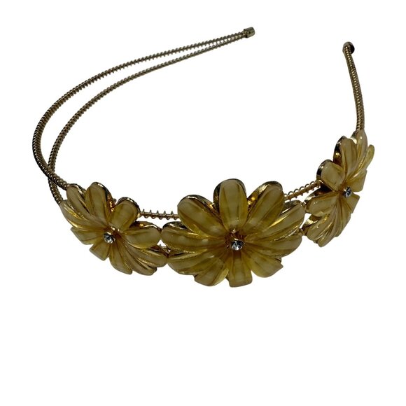 4 Headbands Pearl Floral & Bead Elegant Accessories  Various Occasions Preppy - Picture 2 of 7